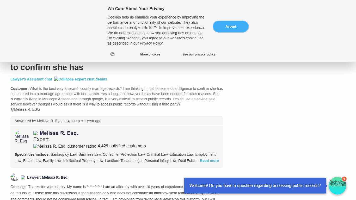 What is the best way to search county marriage records? I am thinking I must do some due diligence to confirm she has